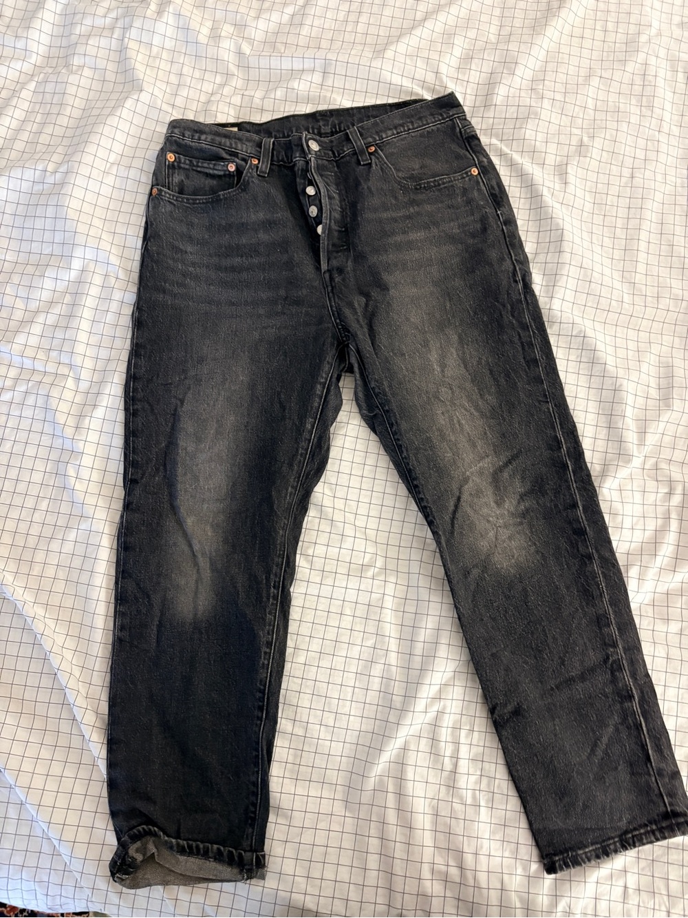 Levi's Black Straight-Leg Women's Jeans, Sz 32